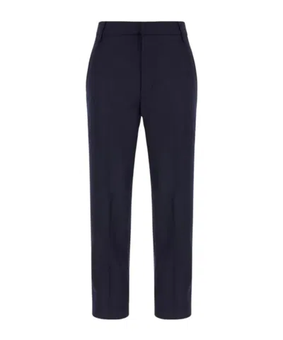 Dondup Straight-leg Tailored Trousers In Blue