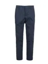 Dondup Gaubert Stretch Cotton Trousers In Blue