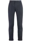 Dondup Gaubert Cotton Chino Trousers In Blue