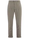 Dondup Men's Joe Prince-of-wales Checked Trousers In Neutrals