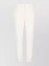 Dondup Straight Leg Trousers Rolled Cuffs In White