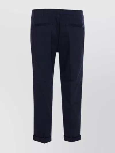 DONDUP STRAIGHT LEG TROUSERS WITH BACK AND SIDE POCKETS