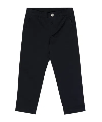 Dondup Straight Trousers With Belt Ring In Black