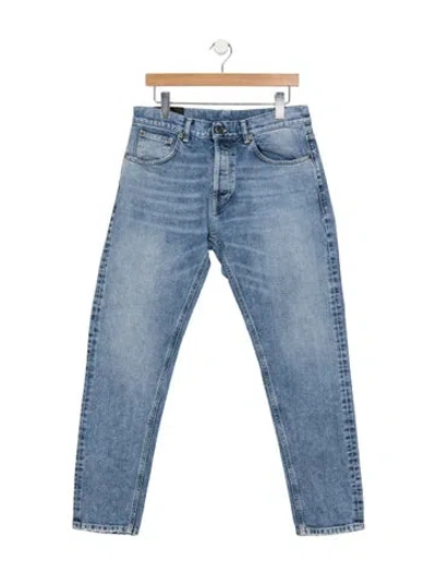 Pre-owned Dondup Straight-leg Jeans In Blue