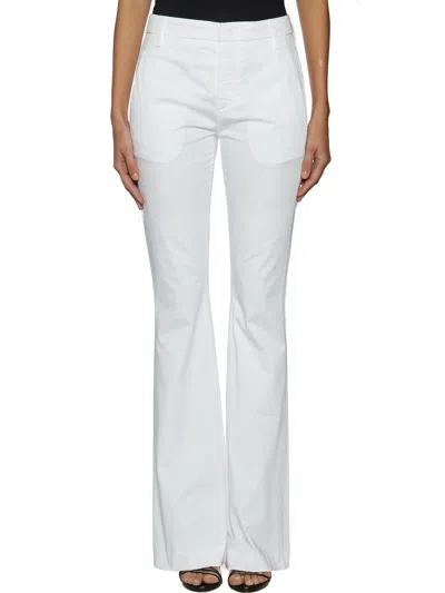 Dondup Stretch Cotton Pants In White