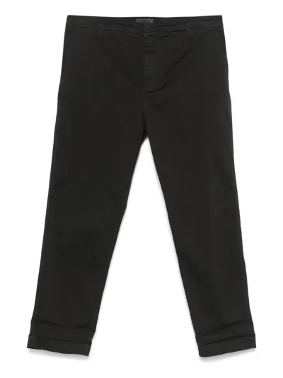 Dondup Stretch-cotton Trousers In Multicolor