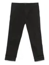 Dondup Stretch-cotton Trousers In Black