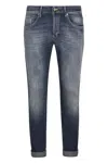 Dondup Stretch Skinny Jeans In Navy