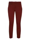 Dondup Technical Fabric Pants In Red