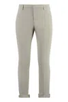 Dondup Gaubert Cotton Chino Trousers In Mud