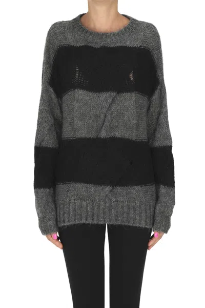 DONDUP STRIPED PULLOVER
