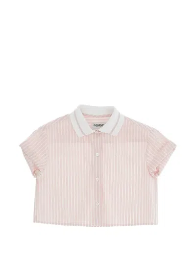 Dondup Kids' Striped Shirt In Pink