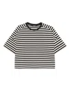 Dondup Striped T-shirt In Black