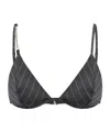 Dondup Pinstripe-pattern Chain-link Top In Gray