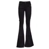 Dondup Super Skinny Bootcut Jeans With Flared Legs In Black