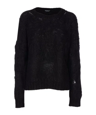 DONDUP EMBROIDERED CREWNECK SWEATER