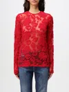 Shop Dondup Top  Woman Color Red In Rot