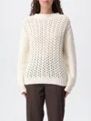 Dondup Textured Knit Turtle-neck Sweater In White