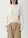 Dondup Sweater  Woman Color White In White
