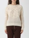Dondup Sweater  Woman Color White In White