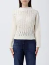 Dondup Sweater  Woman Color Yellow Cream In White