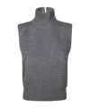 Dondup Turtleneck Logo Top In Gray