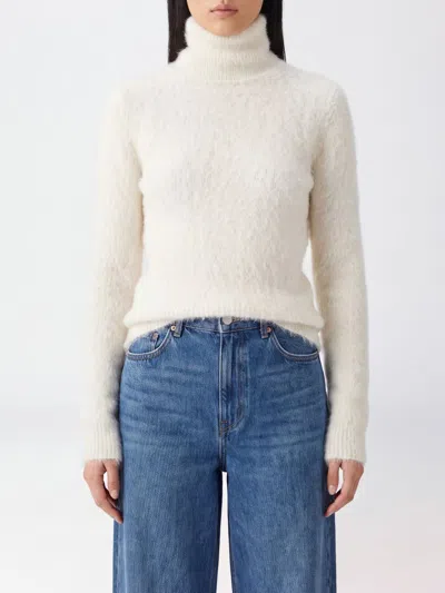 Dondup Sweater Woman Color White In Blue