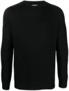 Dondup Crew Neck Knitwear Sweaters In Black