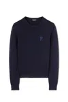 Dondup Long Sleeve Sweater In Blue