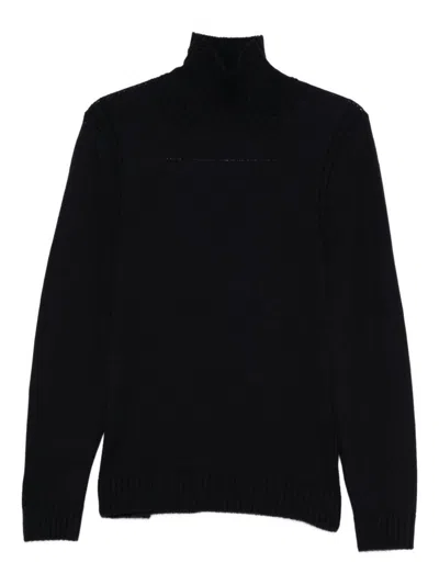 DONDUP DONDUP BLUE WOOL TURTLENECK SWEATER