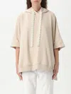 Dondup Embroidered Hoodie In Cream