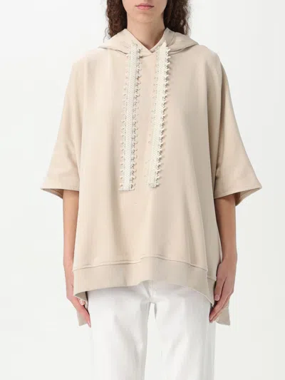 DONDUP SWEATSHIRT DONDUP WOMAN COLOR CREAM,G53039078