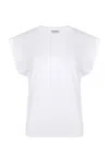 Dondup Neck Crew Sleeveless Top In White
