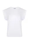 Dondup Neck Crew Sleeveless Top In White