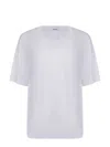 Dondup Basic Round Neck Short Sleeve Top In White