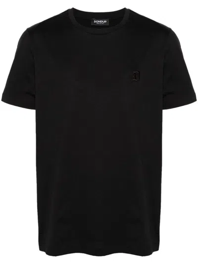 Dondup T-shirt Con Logo In Nero