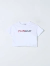 DONDUP T-SHIRT DONDUP KIDS COLOR WHITE,F34609001