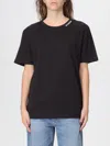 Dondup T-shirt  Woman Color Black In Black