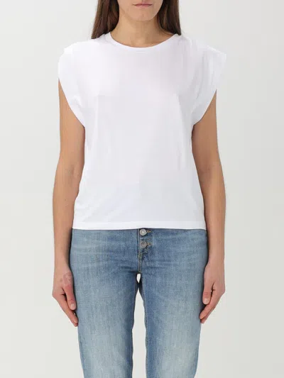 DONDUP T-SHIRT DONDUP WOMAN COLOR WHITE,G54871001