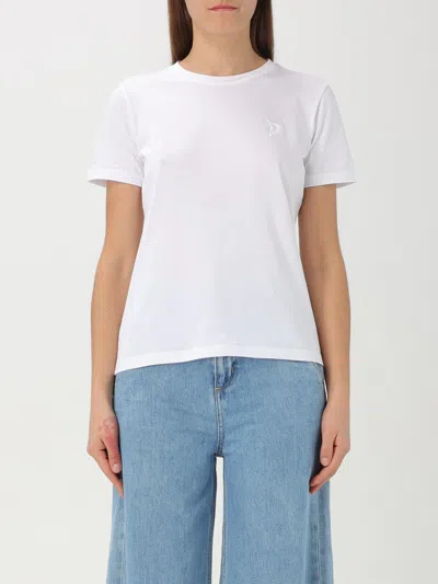 DONDUP T-SHIRT DONDUP WOMAN COLOR WHITE,G54955001