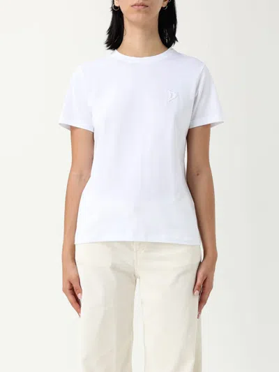 DONDUP T-SHIRT DONDUP WOMAN COLOR WHITE,H31023001