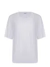 Dondup Basic Round Neck Short Sleeve Top In White