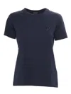 Dondup Embroidered Logo T-shirt In Blue