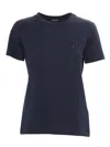 Dondup Embroidered Logo T-shirt In Blue