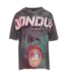 Dondup Crewneck Logo Print Graphic Top In Multi