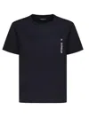 Dondup Cotton Crewneck T-shirt With Pocket