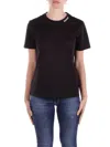 Dondup Logo-embroidered T-shirt In Nero Neri E Grigi