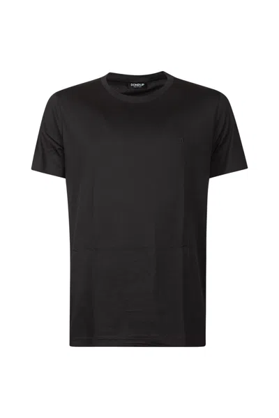 Dondup T-shirts And Polos Black In Nero Neri E Grigi