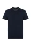 Dondup Plain Cotton T-shirt In Blue