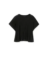 Dondup Lightweight Plain Relaxed Round Short In Black